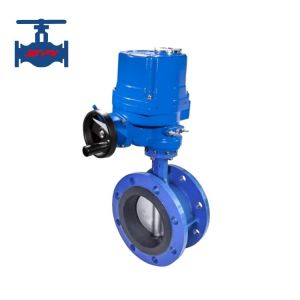 China Two-way Flow Electric Flanged Soft-sealed Butterfly Valve with 18 Months factory