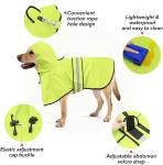 Reflective Dog Raincoat - Adjustable Waterproof Raincoat for Dogs, Lightweight