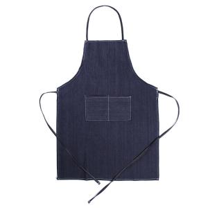China Front Pockets Cotton Apron Washable Vest Smock Tie Closure Traditional Uniform factory