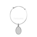 Ladies Jewelry Bracelets Various Shapes Sublimation Blank Metal Bracelets