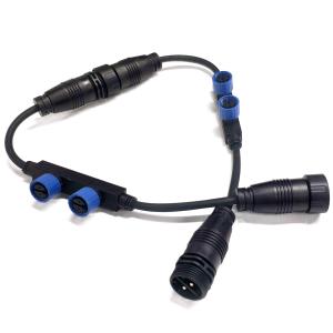China LED Lights Circular F Connectors IP67 Waterproof Plugs 2 Pin 3 Pin factory