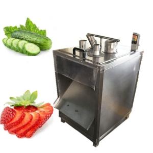 China Stainless Steel Vegetable Slicer Machine Industrial Fruit Cutting Machine 0.75KW factory