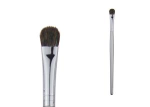 China Silver Eyeshadow Concealer Makeup Brush Wood Handle And Weasel Hair For Eyes factory