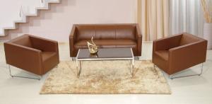 China Modern PU leather China reception office sofa factory