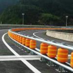 Yellow Straight Barrier Anti-Collision Proof Safety Roller Barrier for Road