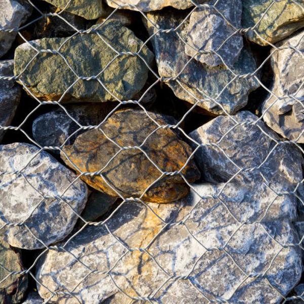 Woven Gabion Wire Mesh Riverbank Armor Heavy Duty Zinc Coated Hydraulic