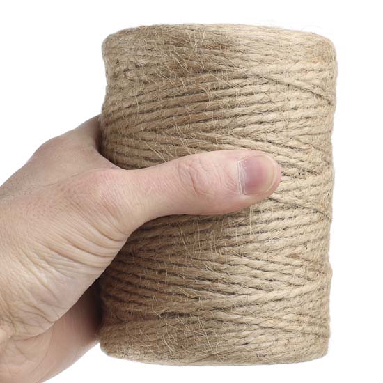 YILIYUAN ROPE 5 mm 6mm baler jute twine yarn rope 3ply roll Multifunction Twist Rope