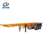 Truck Trailer 3 Axle 20ft/40ft Container Chassis Truck Semi Trailer with Self