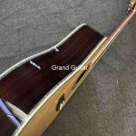 Custom Deluxe Solid Spruce Top Dreadnought Body Ebony Fingerboard 41 Inch Real