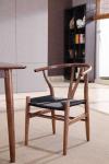 Nordic Design Wooden Solid Wood Hemp Rope Rattan Dining Chair