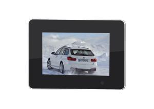 China 7 Inch High Quality Wall Mounted Wood Poster Painting Picture Digital Photo Frame For Decoration factory