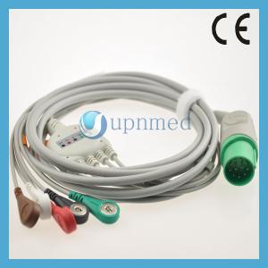 China Nihon Kohden 11pin ECG cable with 3 lead wires ,IEC, BC-763V factory