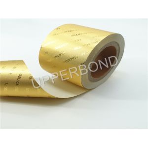 China Gold Aluminum Foil Paper Tobacco Paper With Metallic Gloss factory