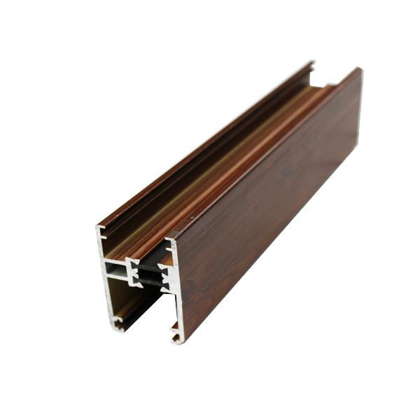 Wood Finish Wardrobe Aluminium Profile Fair Corrosion Resistance For Window /