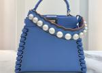 Peeakboo Classic Womens Luxury Handbag Leather Lace Woven Edge Handbag High