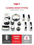 Modern Design Stainless Steel Sliding Door System Hardware for 10-12mm Thick