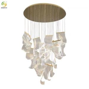 China Intrgrated Led 800mm Crystal Pendant Light / Crystal Hanging Chandelier factory