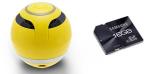 Handsfree phone wireless Bluetooth speaker gifts round bass portable mini stereo