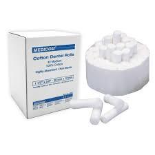 China Dental Equipments White Disposable Dental Consumables Material Dental Cotton Roll factory