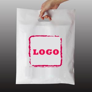 China OEM LDPE HDPE Poly Plastic Bag For Clothes Handle Shopping Bags factory