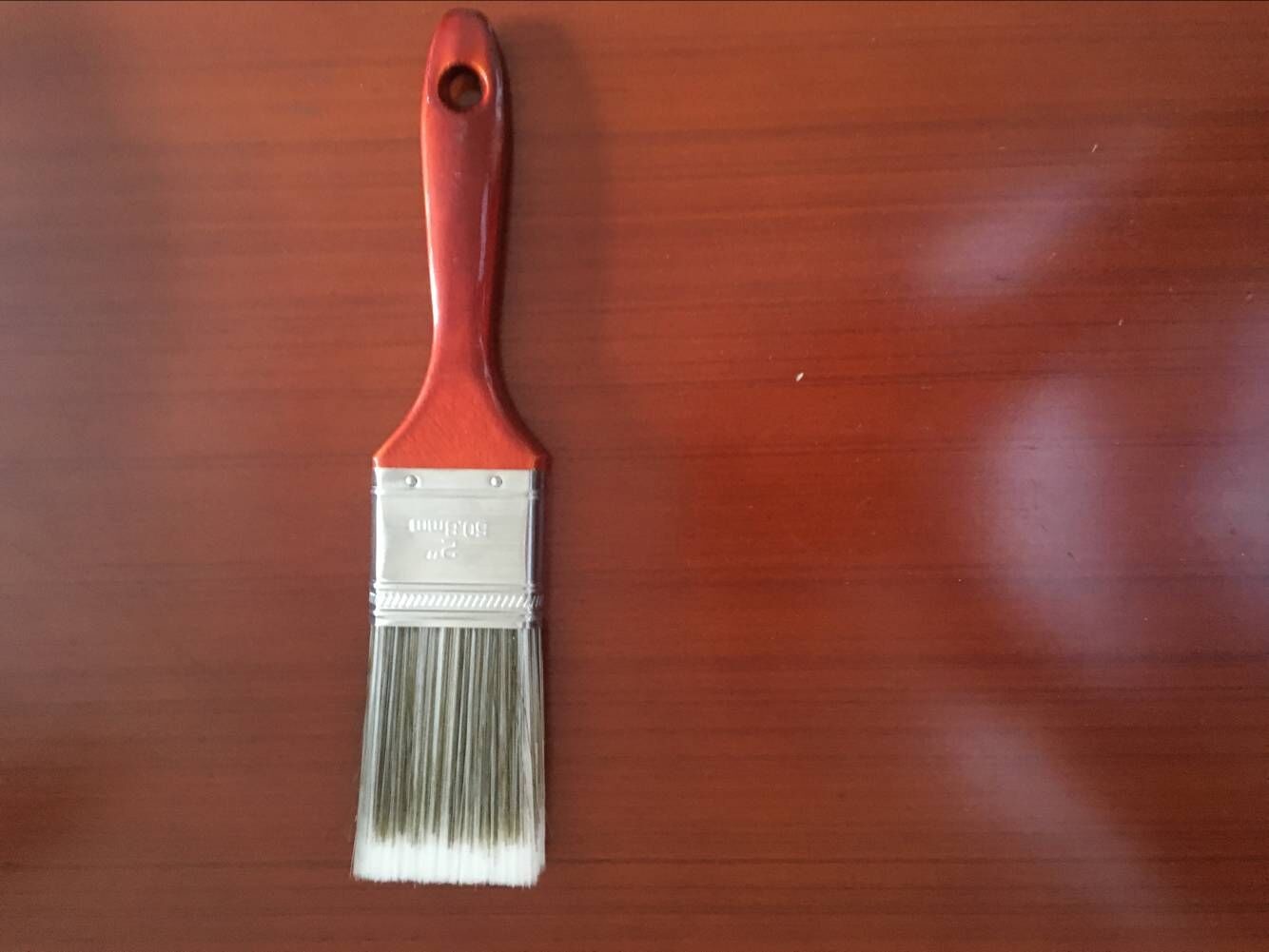 Natural Wood Handle Synthetic Filament Paint Brush For Painting