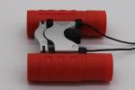 Red Color Lightweight Travel Binoculars , Flexible 8x Binoculars 115x53x110cm