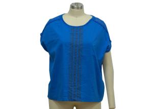 China Ladies Casual Wear Raglan Short Sleeve / Ladies Softness T Shirt drop-shoulder sleeve factory
