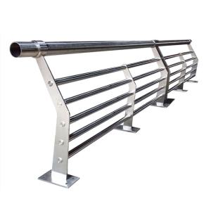 China High Strength Stainless Steel Composite Bridge Guardrail Safety Barrier Guard Rail factory