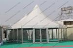 Permanent Octagonal Blue Peak Tents