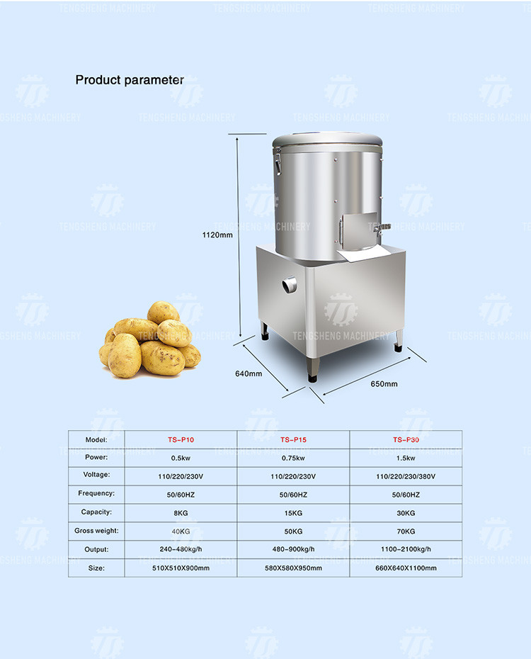 Desktop Fruit And Vegetable Peeler Machine Potato Barrel Peeling Equipment