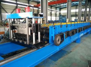 China Color Steel 30KW Floor Metal Deck Roll Forming Machine With Clinch System factory