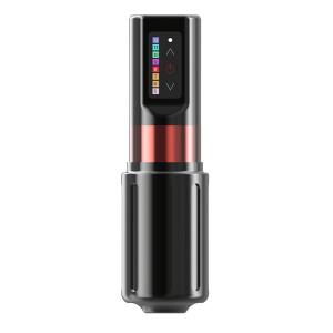 China Black Red Color Wireless Tattoo Machine Portable With Coreless Motor factory