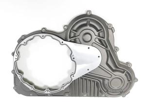 China Aluminum Alloy Die Casting Parts Motorcycle Engine Primary Drive Cover Powder Coating factory