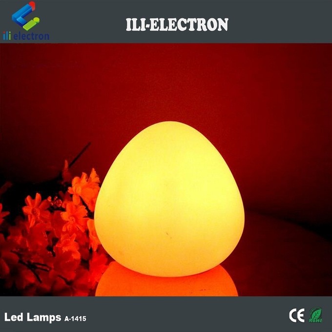 Colorful Egg Shape Night Light LED Lamp Wireless With Remote Control