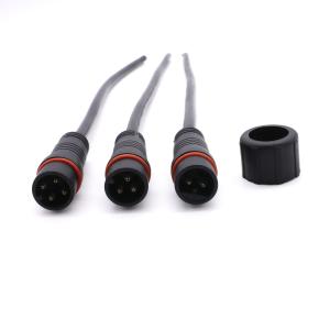 China Male Female Screw Type Cable Connector , IP67 2 Pin Waterproof LED Connector factory