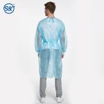 S&J nonwoven disposable waterproof long sleeve pe laminated level 1 isolation