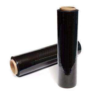 China Black LLDPE Cast Packing Jumbo Stretch Film Roll For Pallet Wrapping factory