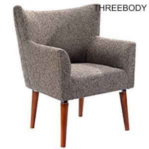 China Commercial Modern Hotel Furniture Comfortable Coffee Shop Lounge Chair Wooden Leg factory