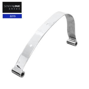 China Easy Installation Chair Armrest Replacement Chrome Plated Iron Handrail factory