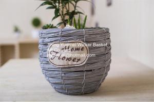China home dicorative wicker garden baskets table flower wicker basket manufacturer factory
