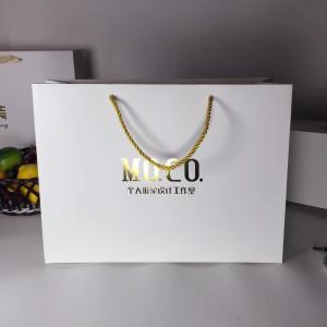 China Ribbon Handle Apparel Paper Bag factory