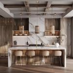 Wood Cabinets Kitchen Set Furniture Modern Kitchen Cupboard Set Cabinet Custom