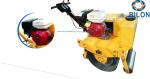 Yellow 9HP Walking Behind Small Road Single Drum Roller Travel Speed 0-4km/h