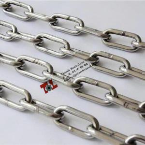 China SUS 304 316 Stainless Steel Japanese Standard Long Link Chain with diameter 3mm factory