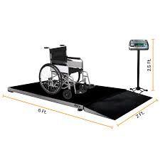 China Wheelchair Scale Reliable Platform Scale With Ramp 500kg factory