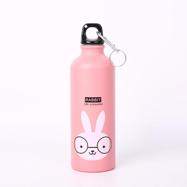 Aluminum Water Bottle - Narrow Mouth Sport Water Bottle With Screw Lid Looped,