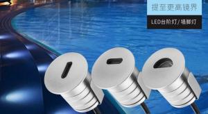China 1W Mini DC12V Outdoor Stair Lighting Recessed Landscape Spotlights Deck Stair Lights Interior Outdoor Led Step Lights Le factory