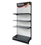 Factory customized color size metal heavy duty minimarket blue shelves wall