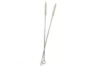 China Hog Bristle Straw Cleaning Brush With 304 Stainless Steel Wire Handle factory