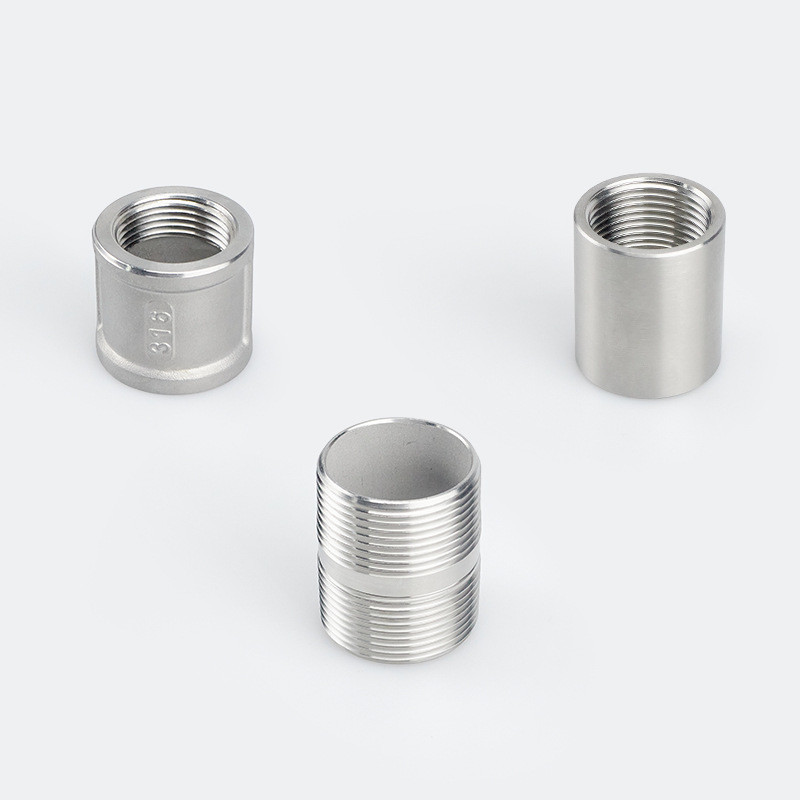 Customized Threaded Pipe Union 304 Stainless Steel Water Pipe Joint Inner And Outer